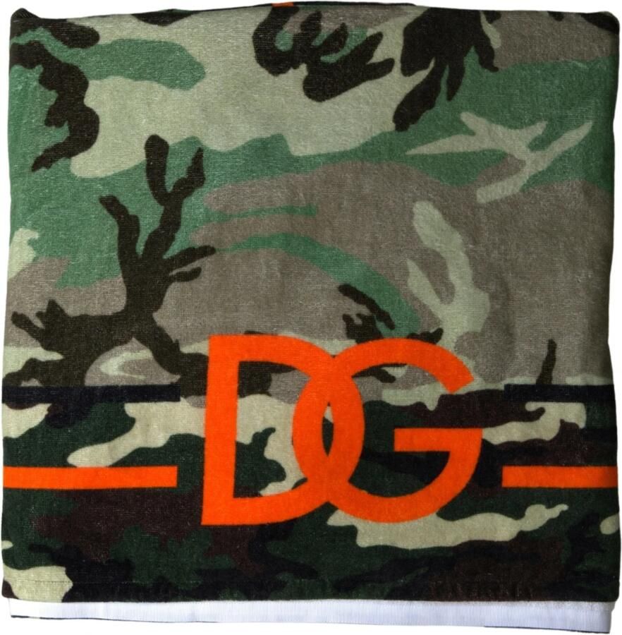 Dolce & Gabbana Multicolor Bedrukte Katoenen Omslag Sjaal Multicolor Heren