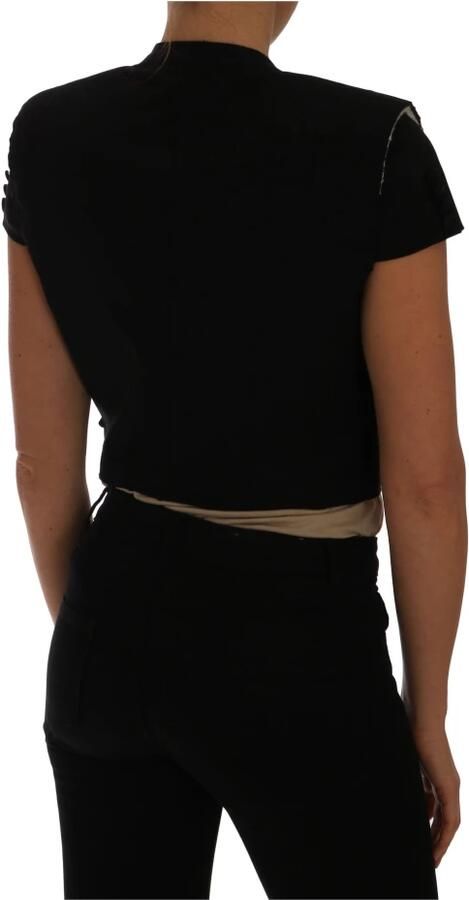 Dolce & Gabbana Zwarte Dubbel Breasted Geknipte Blazer Black Dames - Foto 6