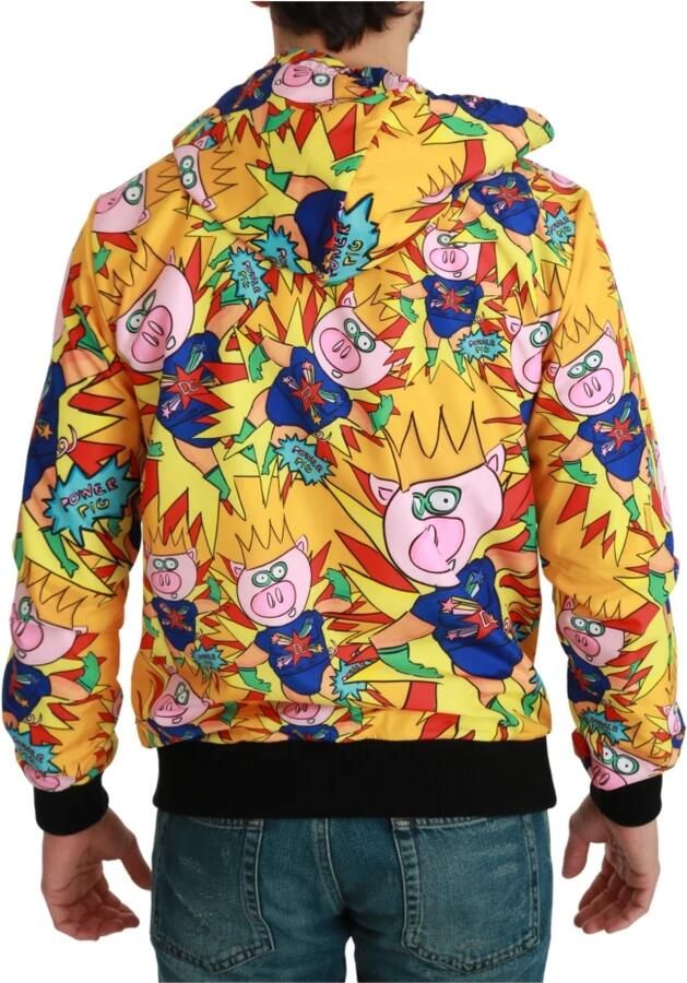 Dolce & Gabbana Gele hoodie met varkensmotief Multicolor Heren - Foto 2