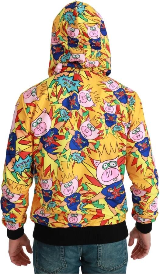 Dolce & Gabbana Gele hoodie met varkensmotief Multicolor Heren - Foto 3