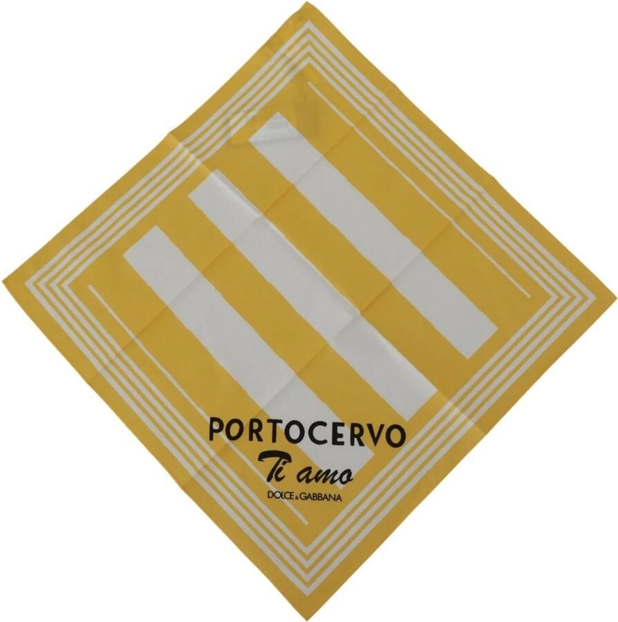 Dolce & Gabbana Gele Portocervo Katoenen Shawl Wikkel Sjaal Multicolor Dames - Foto 4