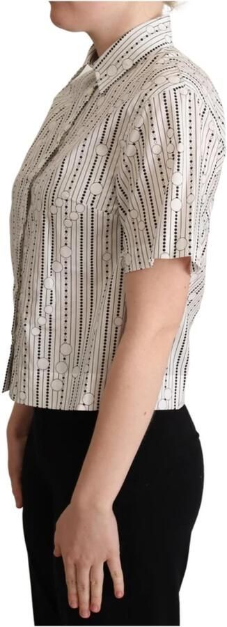 D&G Overhemd D&G Dolce Gabbana overhemd met geometrische print - Foto 3