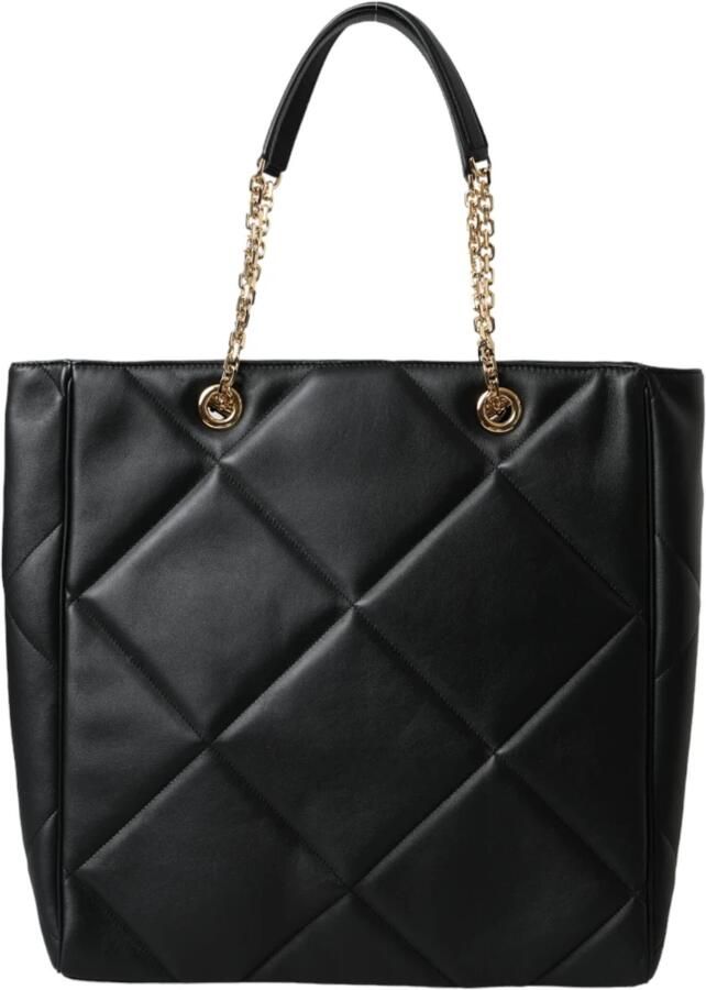 Dolce & Gabbana Gestikte Jungle Shopper Tote Tas Black Dames - Foto 3