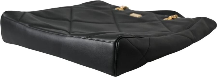 Dolce & Gabbana Gestikte Jungle Shopper Tote Tas Black Dames - Foto 4