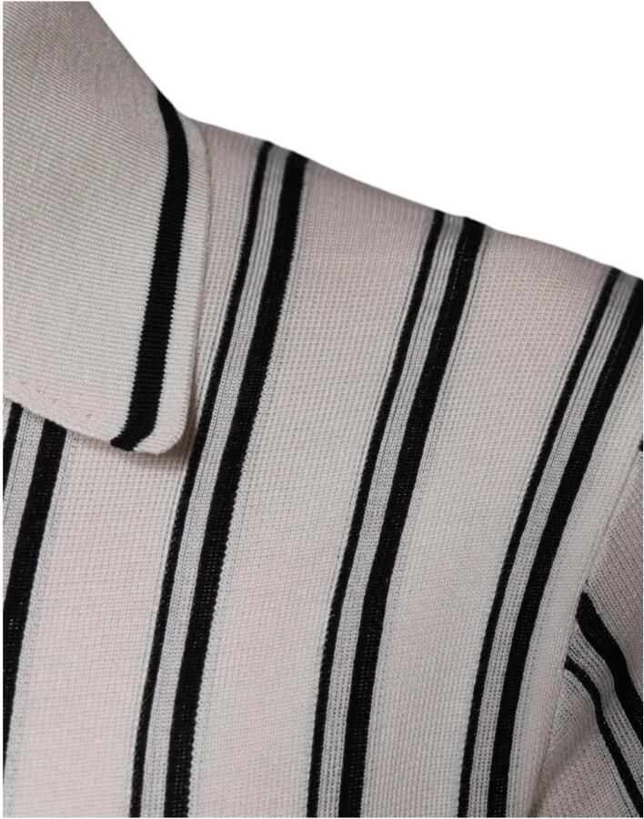 Dolce & Gabbana Gestreept Polo T-shirt met Logodetails White Heren - Foto 2