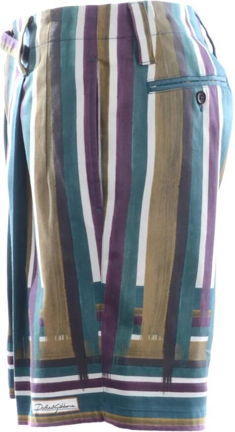 Dolce & Gabbana Multicolor Chino Shorts Regular Fit Multicolor Heren - Foto 4