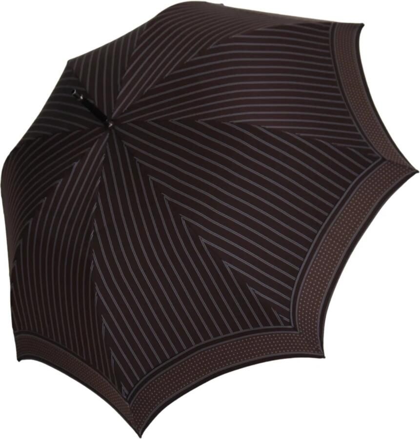 Dolce & Gabbana Gestreepte Leren Handvat Opvouwbare Sartoria Paraplu Brown Heren - Foto 6
