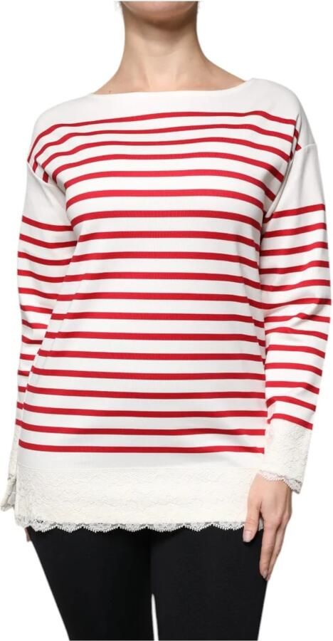 Dolce & Gabbana Gestreepte Logo Longsleeve Top Multicolor Dames - Foto 5