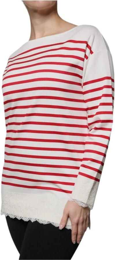 Dolce & Gabbana Gestreepte Logo Longsleeve Top Multicolor Dames - Foto 4