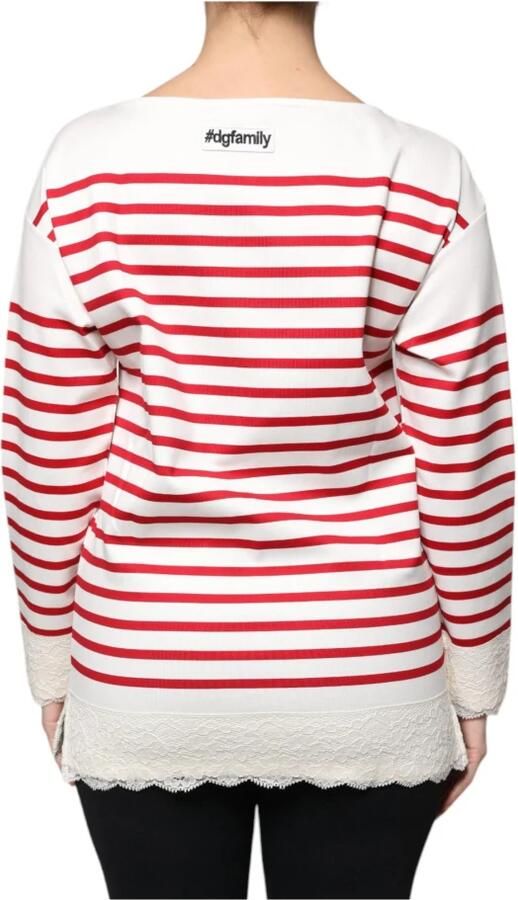 Dolce & Gabbana Gestreepte Logo Longsleeve Top Multicolor Dames - Foto 3