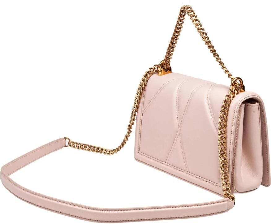 Dolce&Gabbana Crossbody bags Devotion Matelasse Quilted Shoulder Bag in poeder roze - Foto 4