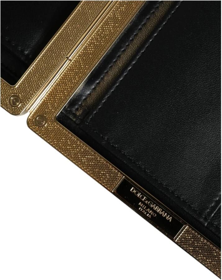 Dolce & Gabbana Gouden Frame Leren Clutch Tas White Dames - Foto 3