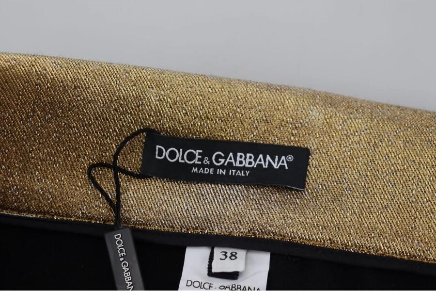 Dolce & Gabbana Gouden Hoge Taille Skinny Denim Broek Yellow Dames - Foto 4