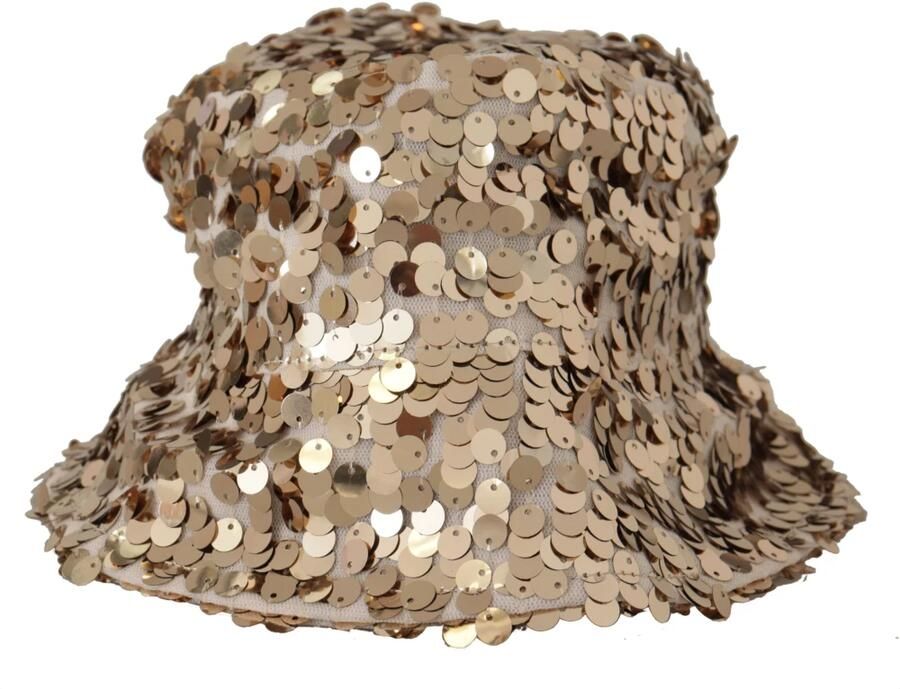 Dolce & Gabbana Elegante Gouden Pailletten Emmerhoed Yellow Dames - Foto 5