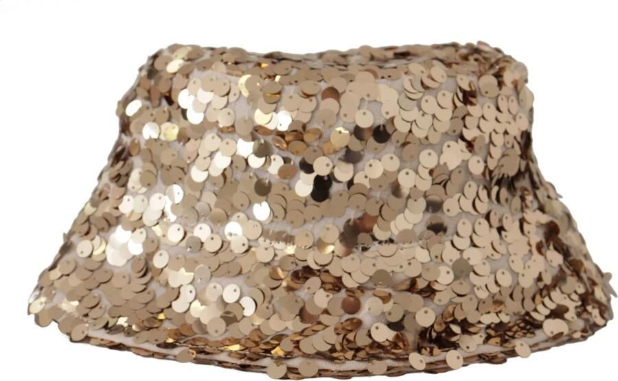 Dolce & Gabbana Elegante Gouden Pailletten Emmerhoed Yellow Dames - Foto 6
