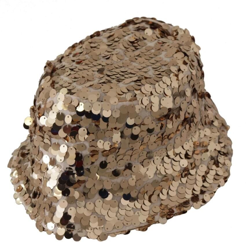 Dolce & Gabbana Elegante Gouden Pailletten Emmerhoed Yellow Dames - Foto 2