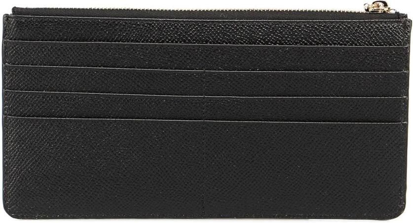 D&G Portemonnee D&G Calfsleren kaarthouder met ritsvak en logoplaatje - Foto 2