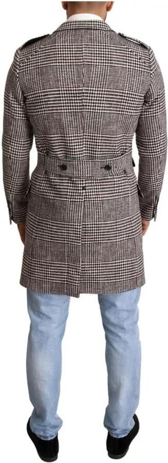 D&G Trainingsjack D&G Heren Glen Plaid Wollen Jas Lange Mouw - Foto 3