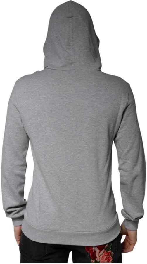 Dolce & Gabbana Grijze Katoenen Logo Hoodie Gray Heren - Foto 3