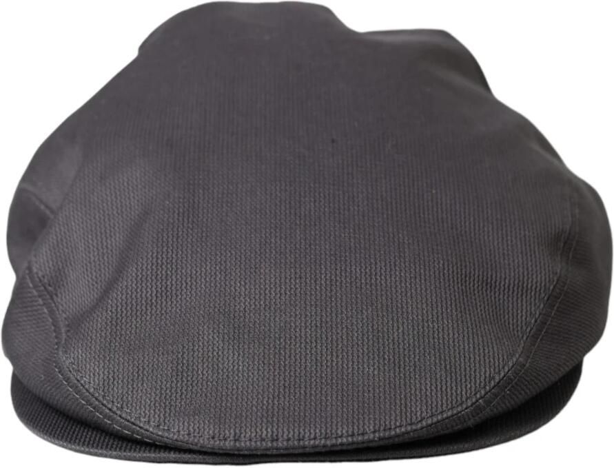 Dolce & Gabbana Grijze Katoenen Newsboy Cap Gray Heren - Foto 3