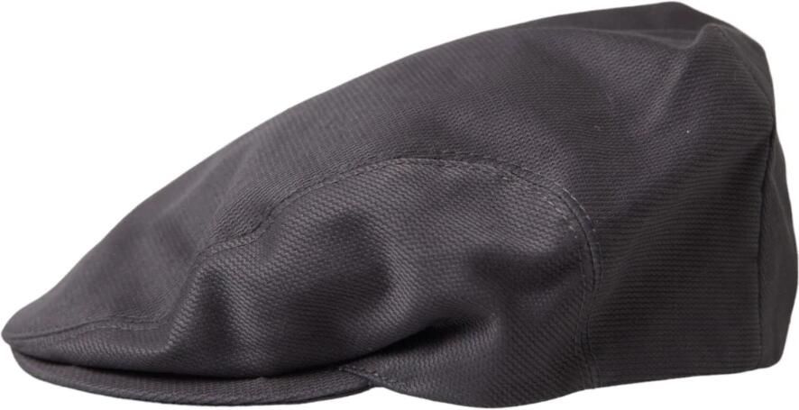 Dolce & Gabbana Grijze Katoenen Newsboy Cap Gray Heren - Foto 5