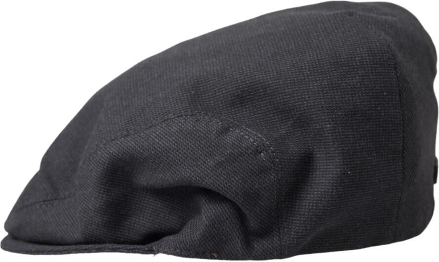 Dolce & Gabbana Grijze Katoenen Newsboy Cap Stijlvol Iconisch Gray Heren - Foto 3