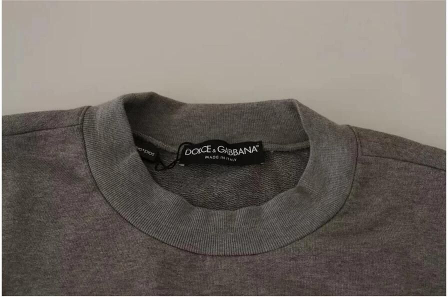 D&G Sweater D&G Heren King Sweatshirt Grijs Ronde hals - Foto 2