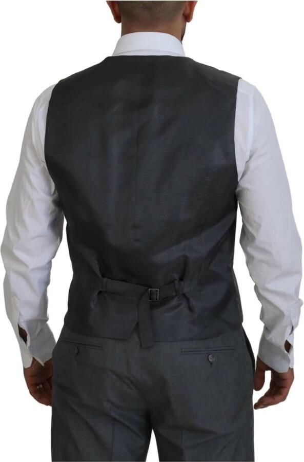 Dolce & Gabbana Grijze Martini 3-delig Slim Fit Pak Grijs Heren - Foto 3