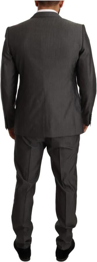 Dolce & Gabbana Grijze Metallic Martini Slim Fit Pak Set Gray Heren - Foto 3
