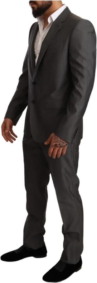 Dolce & Gabbana Grijze Metallic Martini Slim Fit Pak Set Gray Heren - Foto 5