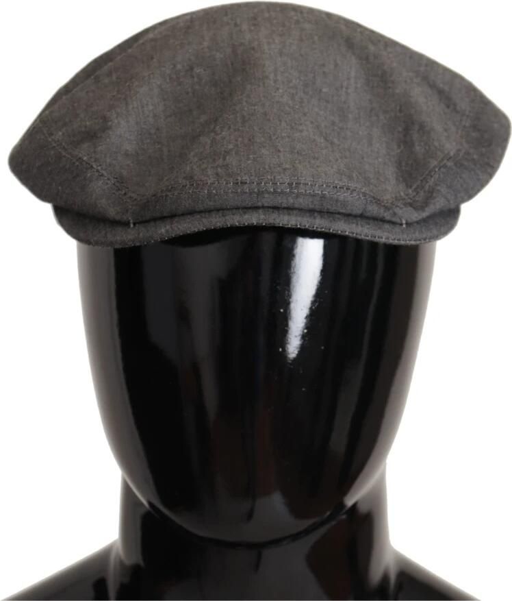 Dolce & Gabbana Grijze Newsboy Katoenmix Hoed Gray Heren - Foto 3