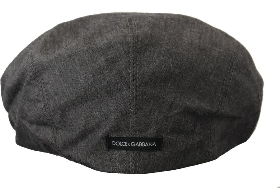 Dolce & Gabbana Grijze Newsboy Katoenmix Hoed Gray Heren - Foto 4