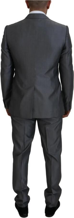 Dolce & Gabbana Grijze Slim Fit Suit Sicilia 3-delig Gray Heren - Foto 11