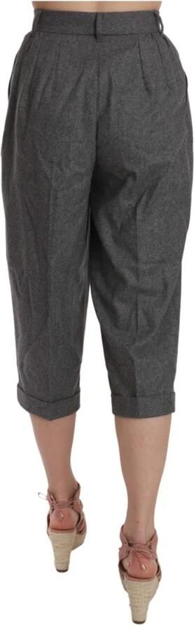 Dolce & Gabbana Elegante grijze wollen en kasjmier geplooide broek Gray Dames - Foto 2