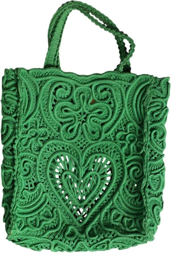 Dolce & Gabbana Groene Kant Tote Tas met Goud Green Dames - Foto 3