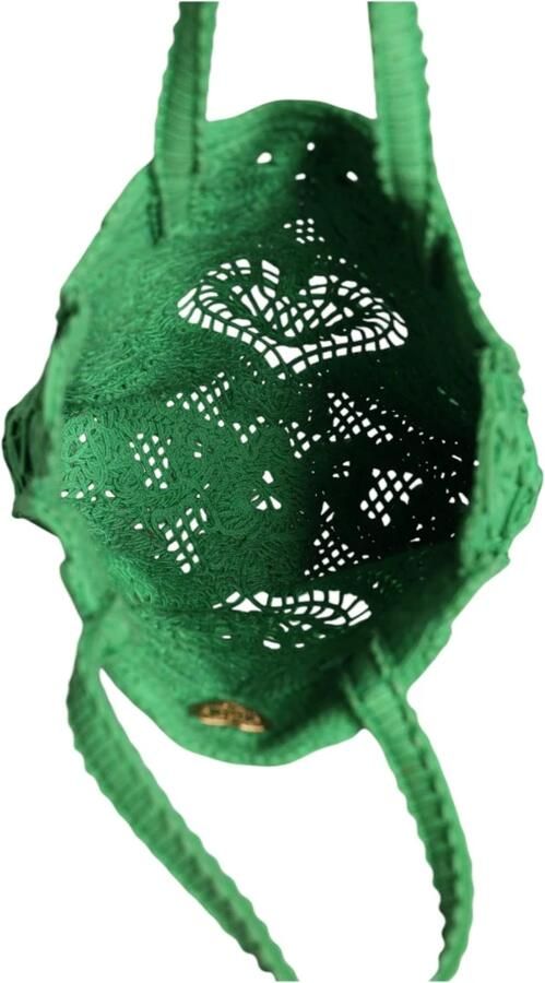 Dolce & Gabbana Groene Kant Tote Tas met Goud Green Dames - Foto 4