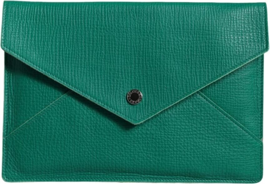 Dolce & Gabbana Groene Leren Clutch Portemonnee Tablethoes Green Dames - Foto 6