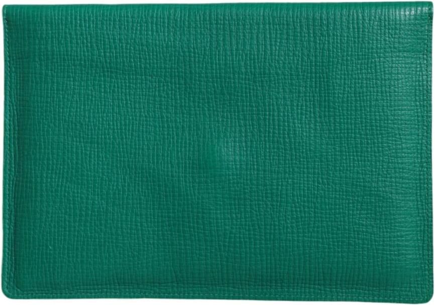 Dolce & Gabbana Groene Leren Clutch Portemonnee Tablethoes Green Dames - Foto 4