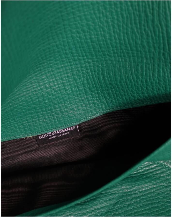 Dolce & Gabbana Groene Leren Clutch Portemonnee Tablethoes Green Dames - Foto 2