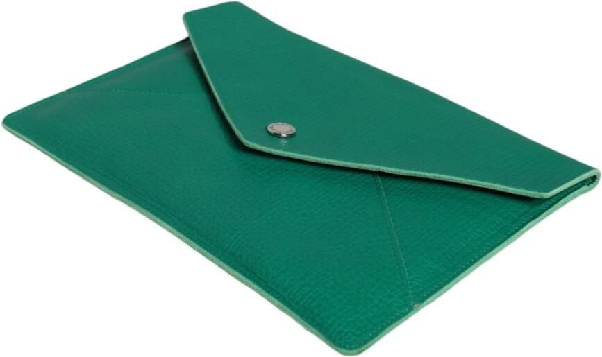 Dolce & Gabbana Groene Leren Clutch Portemonnee Tablethoes Green Dames - Foto 5