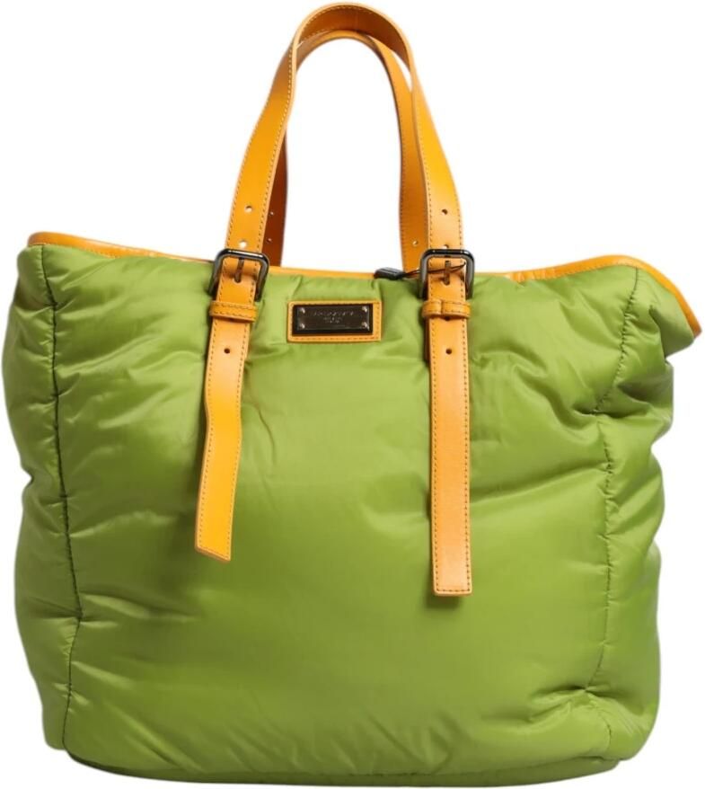 D&G Boodschappentas D&G Gewatteerde nylon draagtas limoengroene draagtas - Foto 5