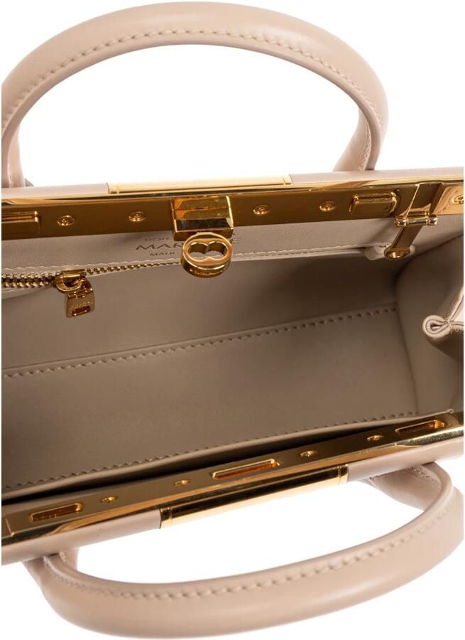 Dolce & Gabbana Elegante Leren Handtas met Kettingriem Beige Dames - Foto 3