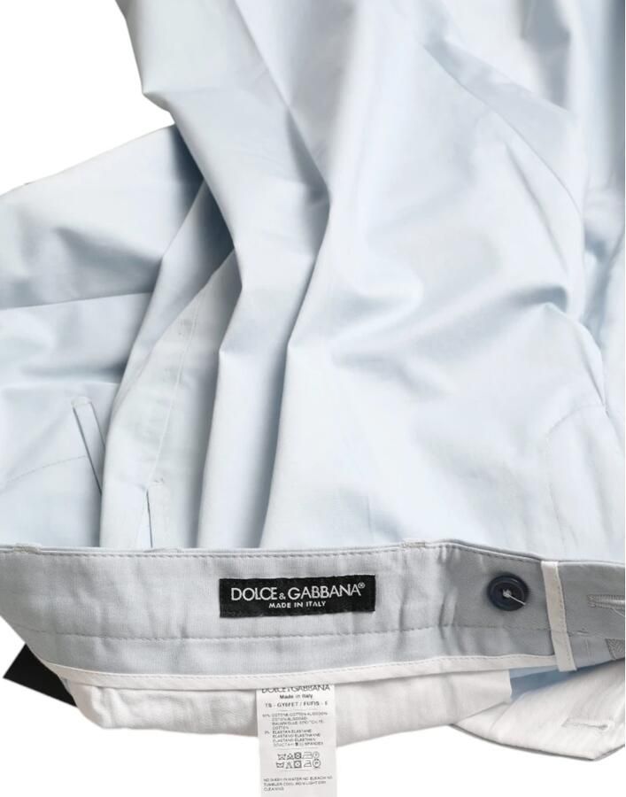 Dolce & Gabbana Hemelsblauwe Skinny Broek Blue Heren