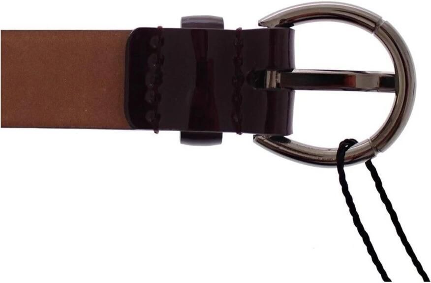 Dolce & Gabbana Iconische Leren Logo Riem Purple Dames