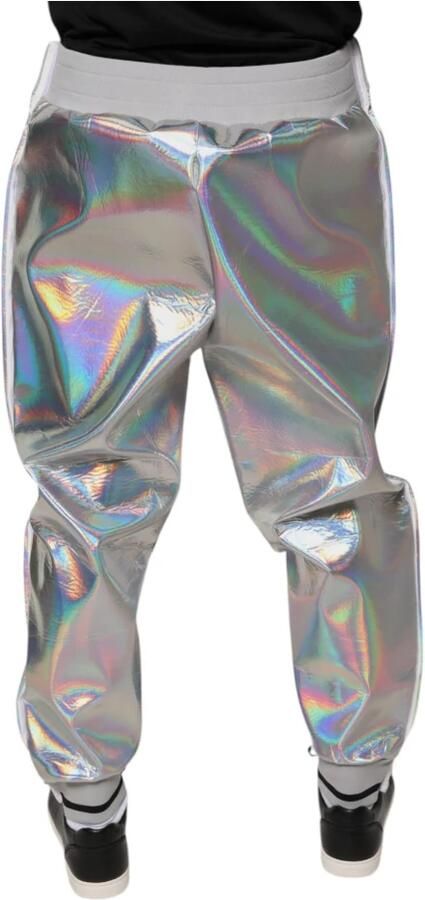 Dolce & Gabbana Iridescent Logo Jogger Sweatpants Gray Heren - Foto 2