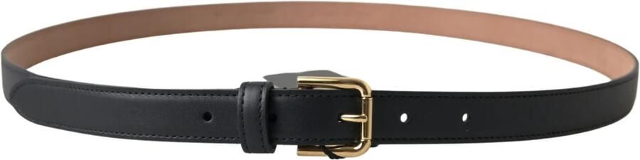 Dolce & Gabbana Italiaanse leren riem met metalen gesp Black Heren - Foto 3