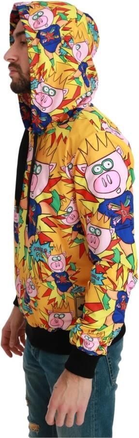 Dolce & Gabbana Gele hoodie met varkensmotief Multicolor Heren - Foto 6