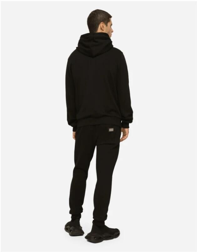 Dolce & Gabbana Zwarte sweatshirt met ritssluiting en capuchon Black Heren - Foto 3