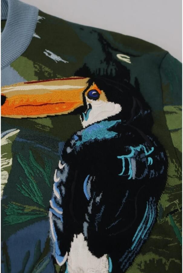 Dolce & Gabbana Multicolor Jungle Geborduurde Trui Multicolor Heren - Foto 4