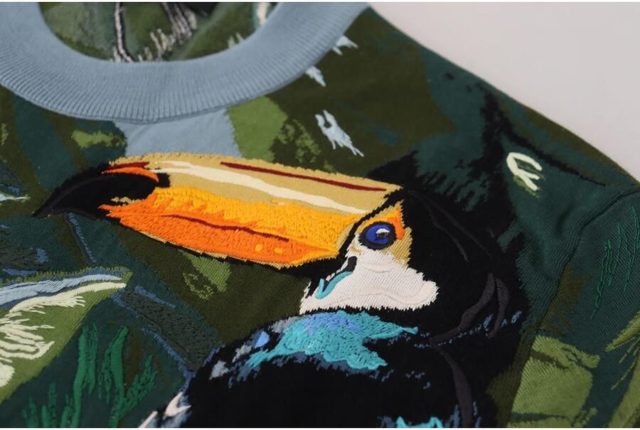 Dolce & Gabbana Multicolor Jungle Geborduurde Trui Multicolor Heren - Foto 2